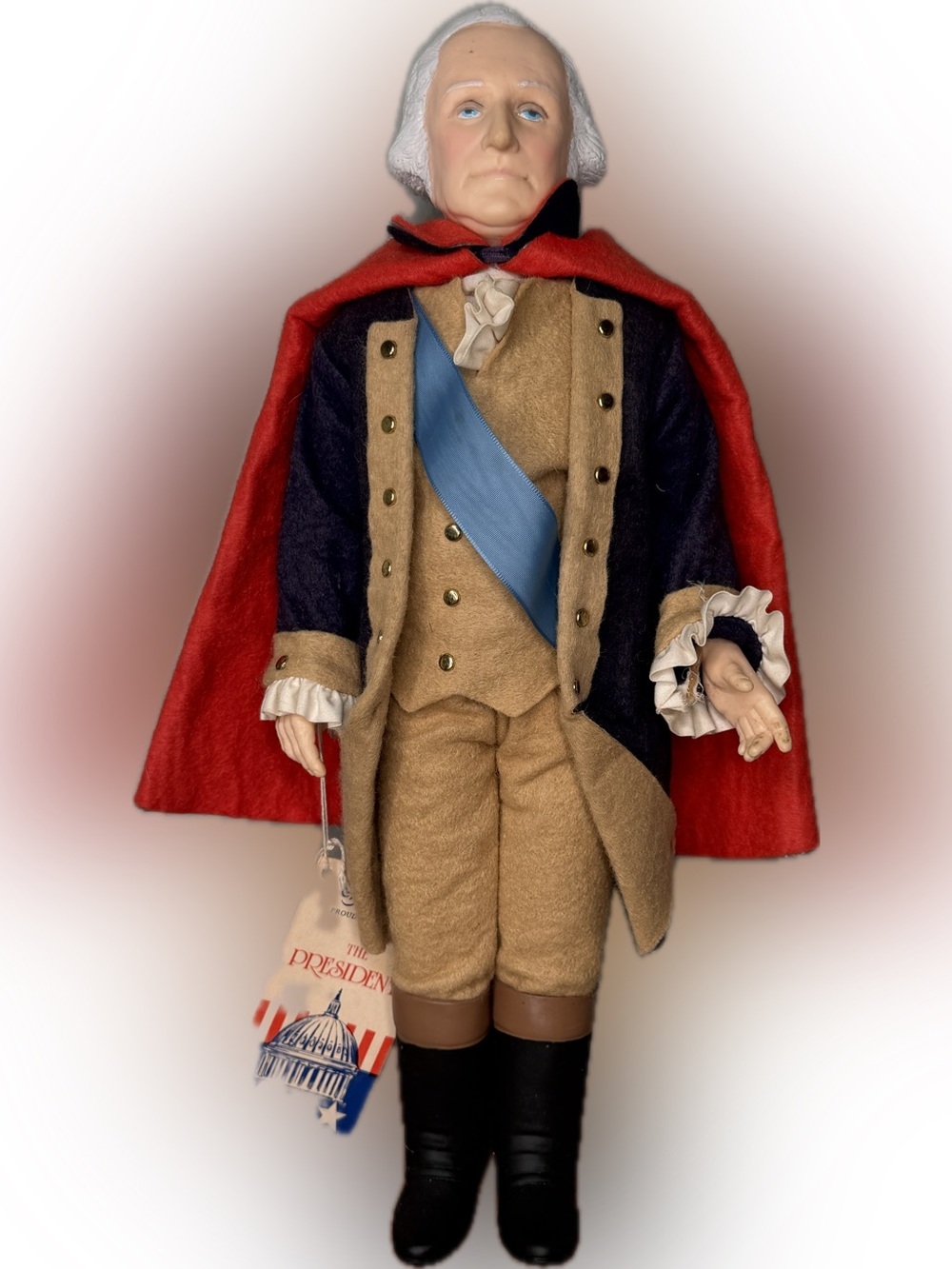 Vintage Effanbee The Presidents Collection George Washington Statue Doll 1983